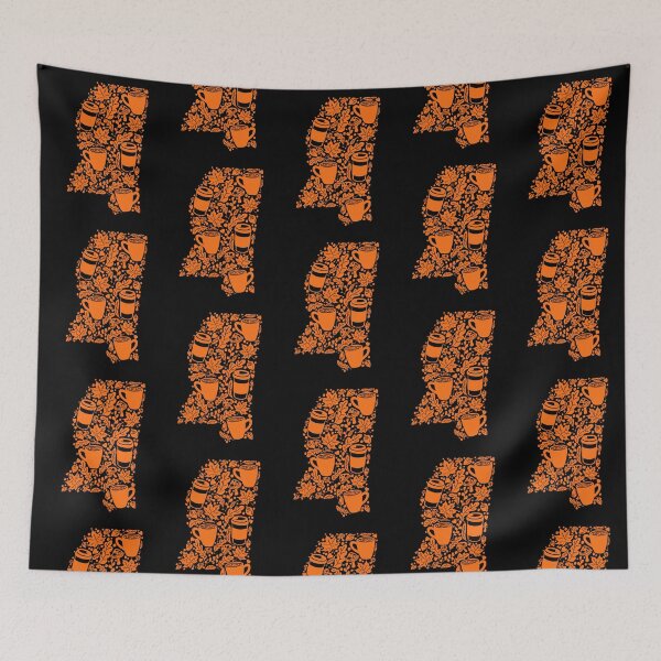 Item preview, Autumn Season Mississippi Orange silhouette With Background  designed and sold by missmann.