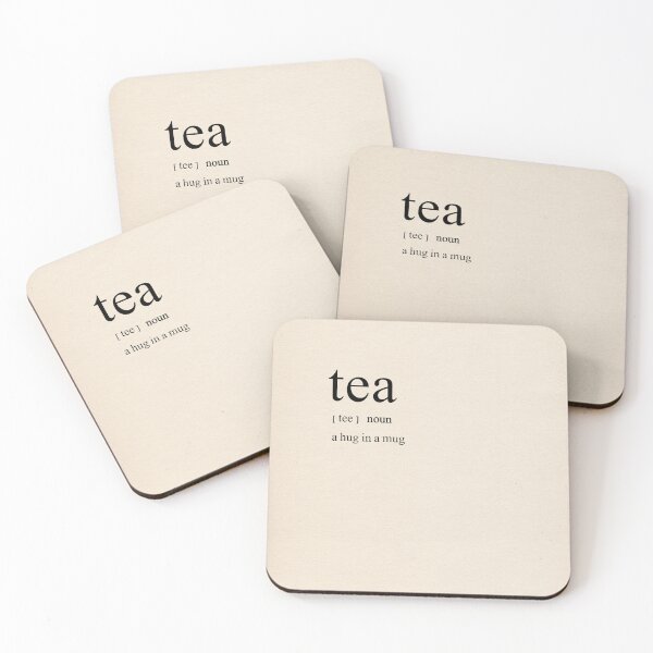 Item preview, 'Tea - a hug in a mug' Typography / Quote / Dictionary Print onto Book Page  designed and sold by R Bex.