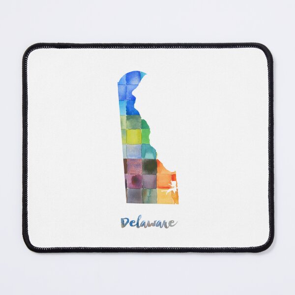 Item preview, Delaware Watercolor Map Painting designed and sold by InkistPrints.