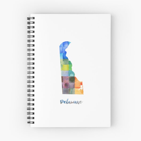 Item preview, Delaware Watercolor Map Painting designed and sold by InkistPrints.
