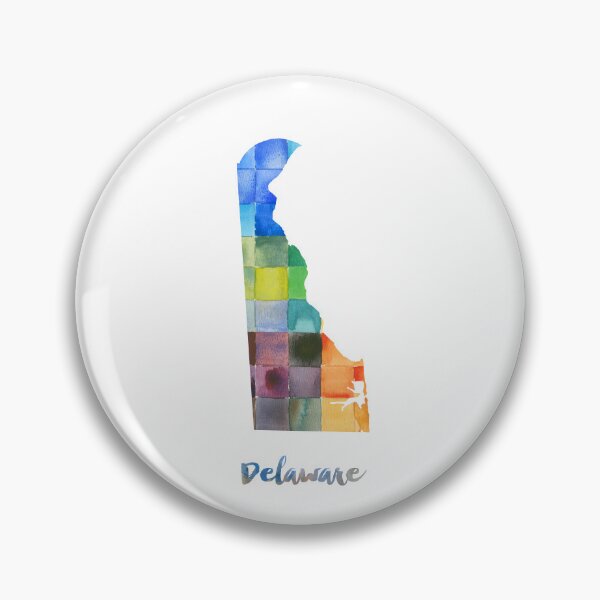 Item preview, Delaware Watercolor Map Painting designed and sold by InkistPrints.