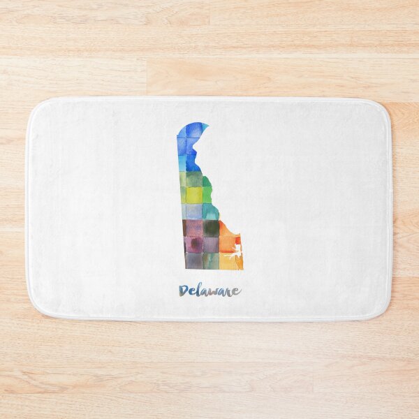 Item preview, Delaware Watercolor Map Painting designed and sold by InkistPrints.
