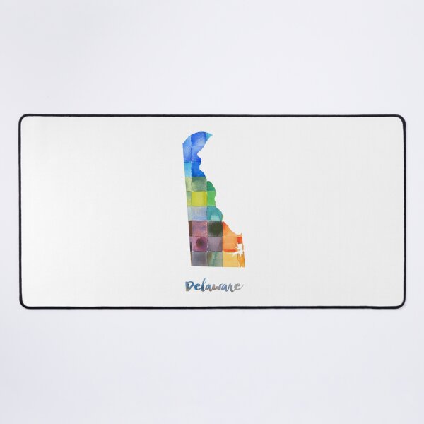 Item preview, Delaware Watercolor Map Painting designed and sold by InkistPrints.