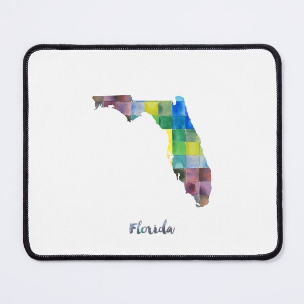 Item preview, Florida Watercolor Map Painting designed and sold by InkistPrints.