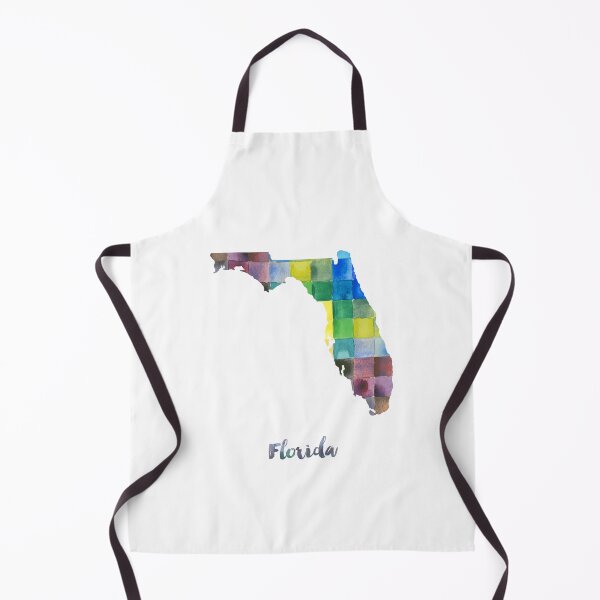 Item preview, Florida Watercolor Map Painting designed and sold by InkistPrints.