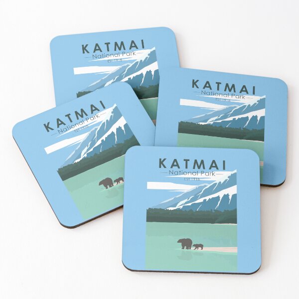 Item preview, Katmai National Park Grizzly Bears Vintage designed and sold by KrisSidDesigns.