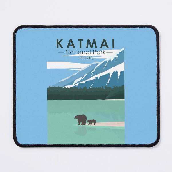 Item preview, Katmai National Park Grizzly Bears Vintage designed and sold by KrisSidDesigns.