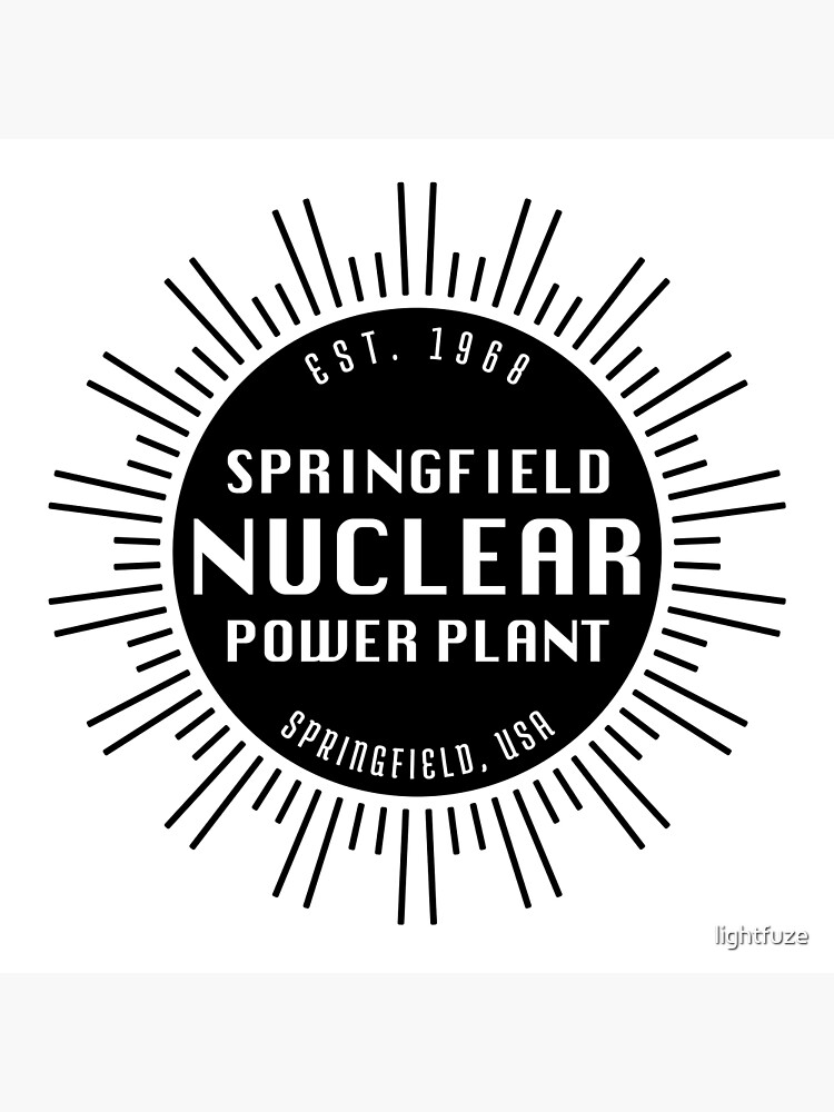 Springfield Nuclear Power Plant Poster For Sale By Lightfuze Redbubble