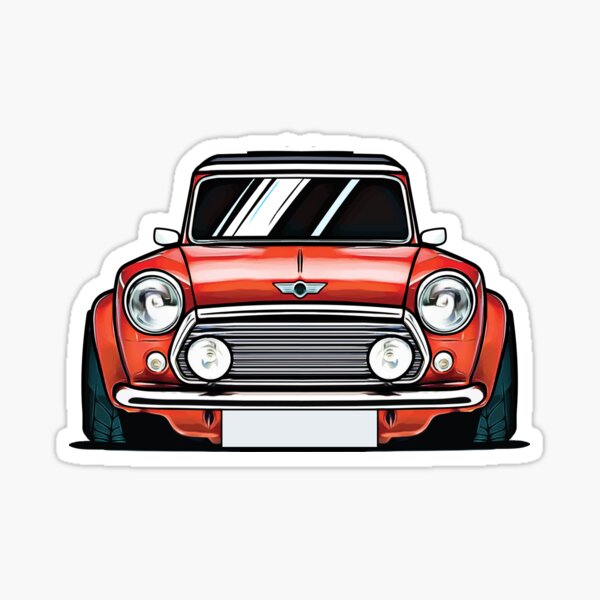 Cooper Countryman (F60) Silhouette Sticker for Sale by in-transit