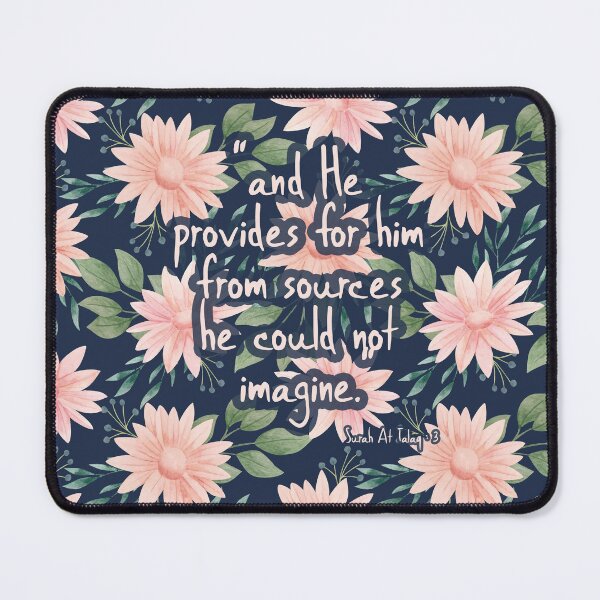 Item preview, And he provides for him from sources he could not imagine - Surah At Talaq designed and sold by Pink Pastel Studio.