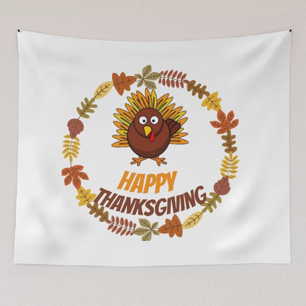 Item preview, HAPPY THANKSGIVING TURKEY t-shirt designed and sold by Sofialaamarita1.