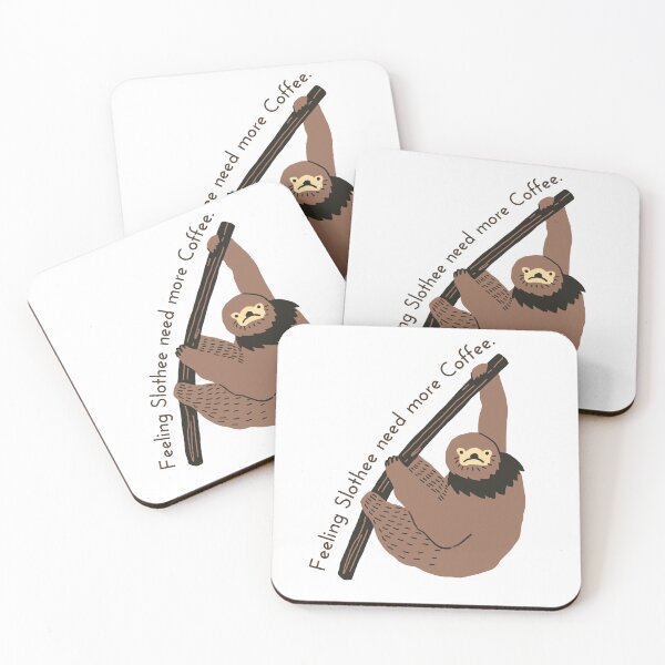 Item preview, Feeling Slothee Need More Coffee designed and sold by karolaan.