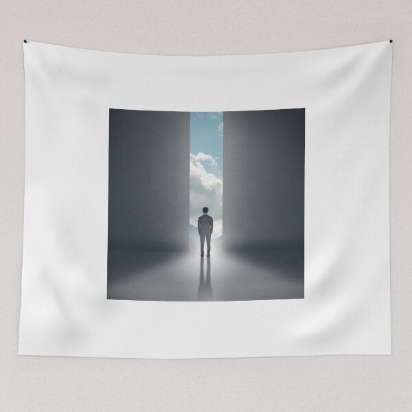 Item preview, Man looking into the future-New Beginning - Man Looking to the Future designed and sold by fasqi.