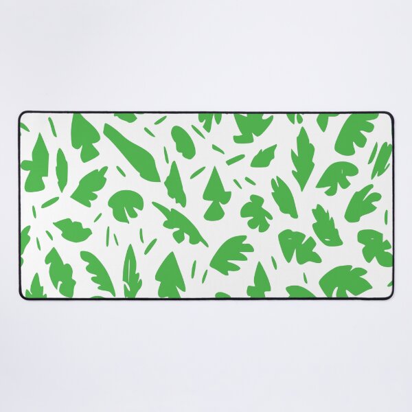 Item preview, Fall Leaves 1, Geometric Design, Green and White. designed and sold by I-Desire.