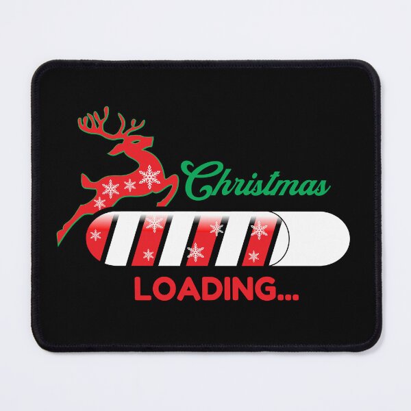 Item preview, Christmas Loading - sticker design/redbubble designed and sold by bluehatgraphics.