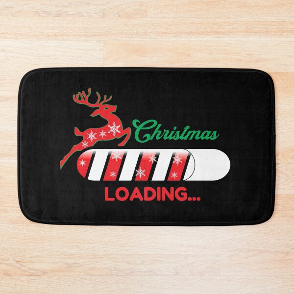 Item preview, Christmas Loading - sticker design/redbubble designed and sold by bluehatgraphics.