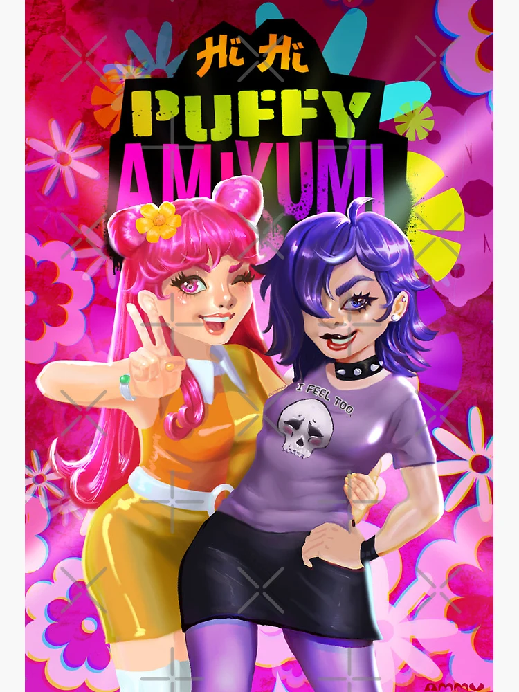 Hi Hi Puffy AmiYumi - hi!hi! puffy amiyumi - AmiYumi Show! Drawstring Art  Board Print for Sale by malongovotic