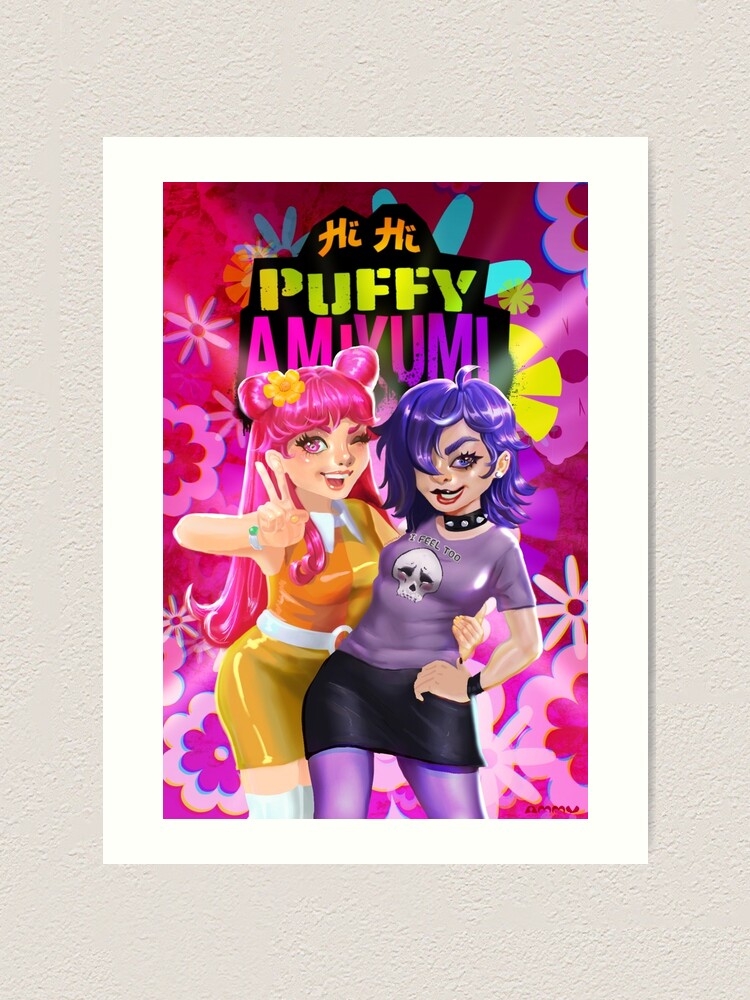 Hi Hi Puffy AmiYumi - hi!hi! puffy amiyumi - AmiYumi Show! Drawstring  Greeting Card for Sale by malongovotic