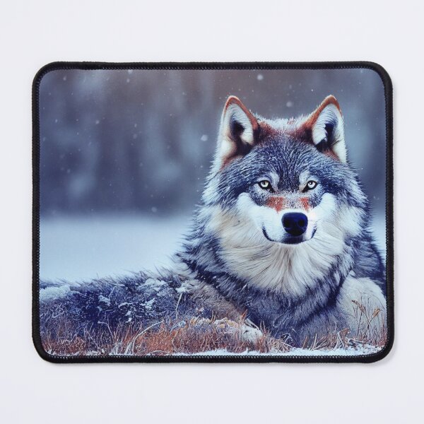 Item preview, Gray wolf in a winter landscape. designed and sold by Maniock.