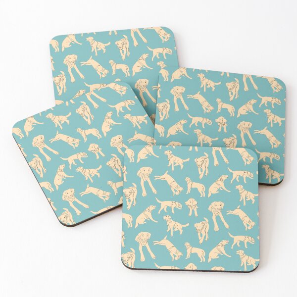 Item preview, Sweet Labrador Pattern - light blue background designed and sold by MaddaMom.