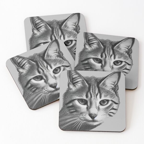 Item preview, Realistic Cat Pencil Drawing designed and sold by ColdNeptune.