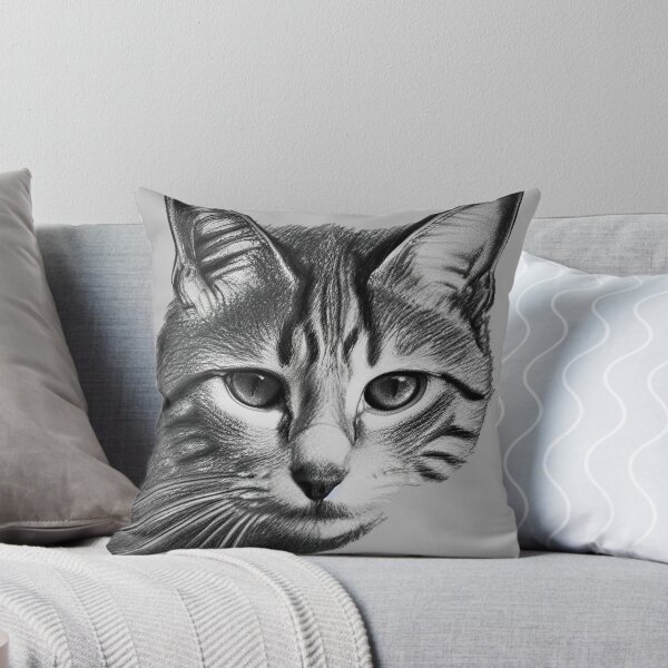 Item preview, Realistic Cat Pencil Drawing designed and sold by ColdNeptune.
