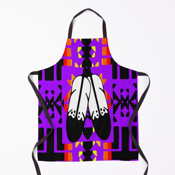 Item preview, Purple / Fire Color / Black Double Feather Native Blanket Print designed and sold by JMWCD.