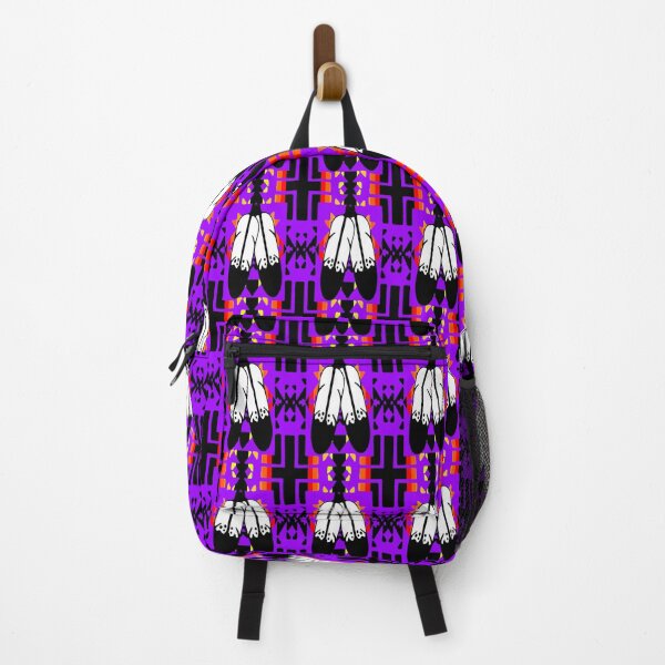 Item preview, Purple / Fire Color / Black Double Feather Native Blanket Print designed and sold by JMWCD.