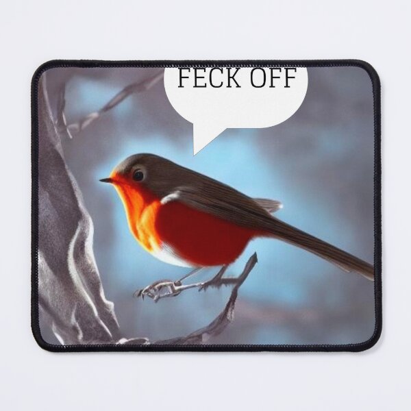 Item preview, Swearing robin designed and sold by ArtySaxon.