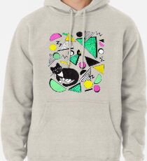 Mog Rad Katze - Weiß Hoodie
