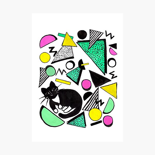 Mog Rad Cat | White Photographic Print