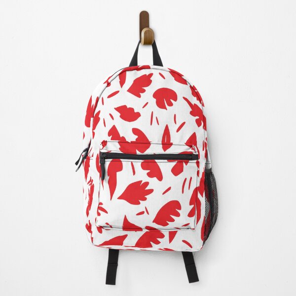 Item preview, Fall Leaves 1 Geometric Design, Red, And White. designed and sold by I-Desire.
