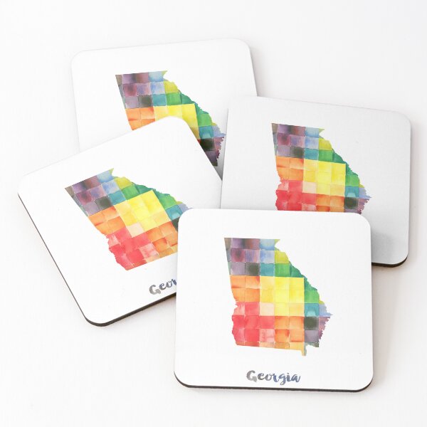 Item preview, Georgia Watercolor Map Painting designed and sold by InkistPrints.