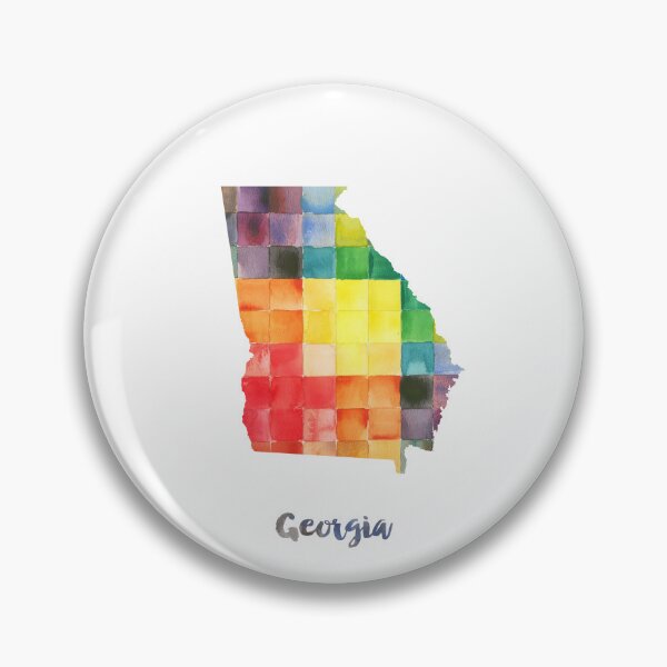 Item preview, Georgia Watercolor Map Painting designed and sold by InkistPrints.