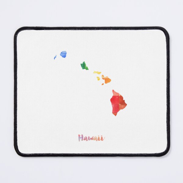 Item preview, Hawaii Watercolor Map Painting designed and sold by InkistPrints.