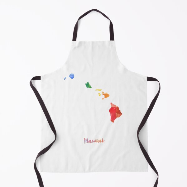 Item preview, Hawaii Watercolor Map Painting designed and sold by InkistPrints.