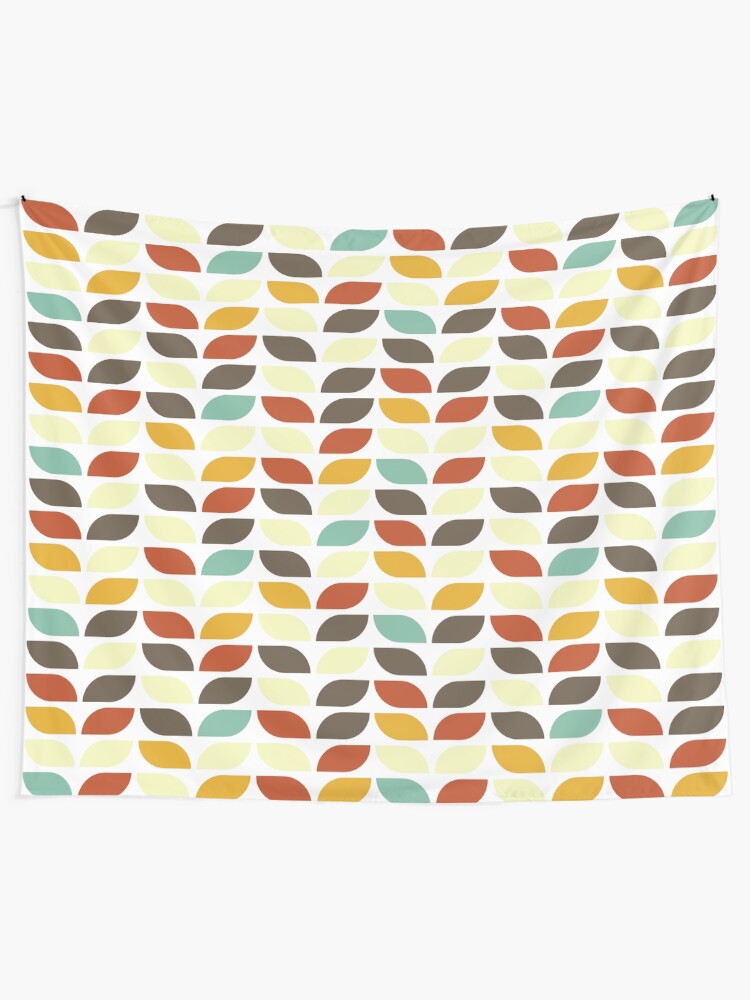 Alternate view of Geometric Pattern: Leaf: Fall Tapestry