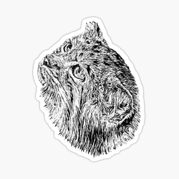 Vista previa del artículo con la obra «El gato de Manul-Pallas», diseñado y vendido por Guardi71.
