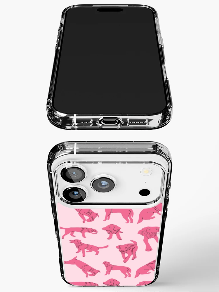 Thumbnail 3 of 5, iPhone Case, Sweet Labrador Pattern - Rosa designed and sold by MaddaMom.