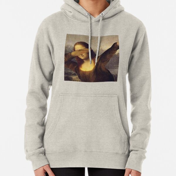 Mona Lisa Dab Meme Pullover Hoodie