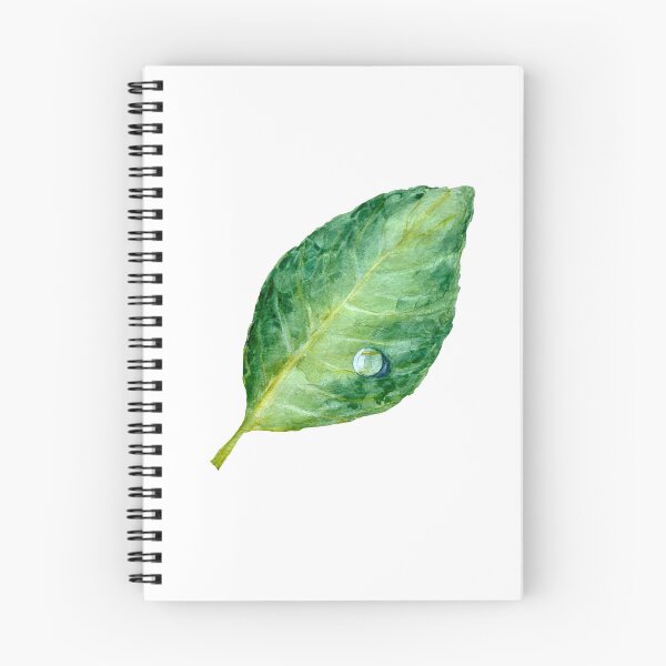 Item preview, Green leaf single object a watercolor illustration designed and sold by Yana Mustafina | Boho Soulful Designs.