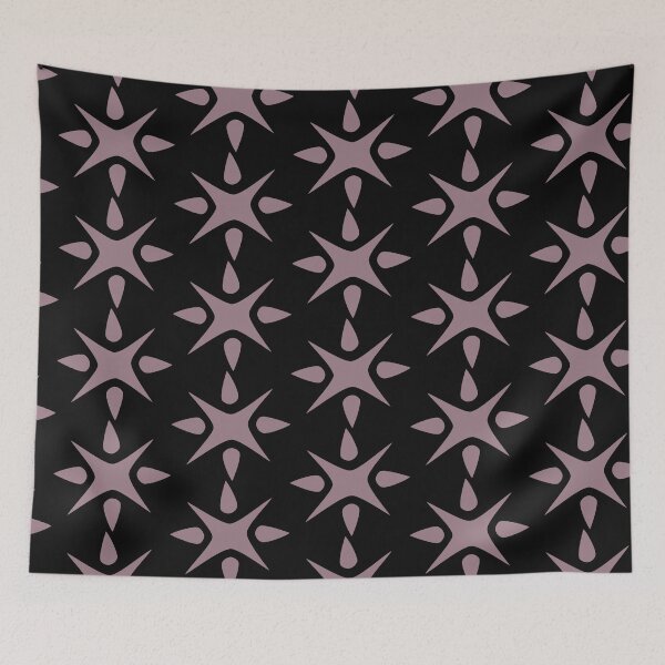 Item preview, Large Geometric abstract snowflake in mauve designed and sold by AngelDawnDesign.