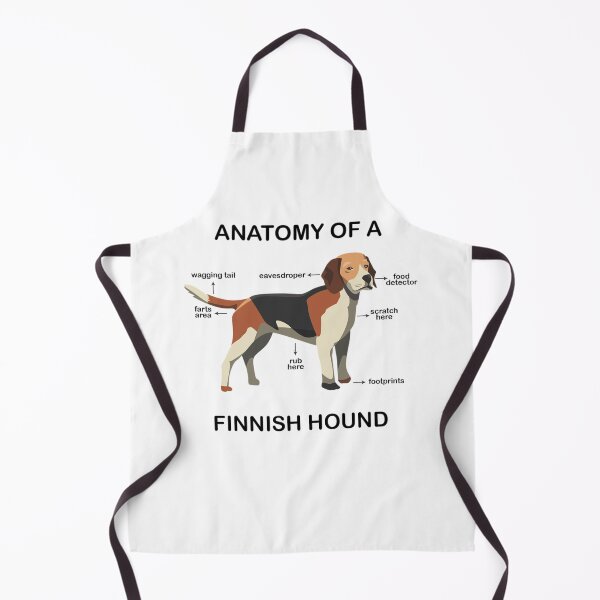 Item preview, Funny Finnish Hound Anatomy of a Dog Breed designed and sold by TopTeeShop.