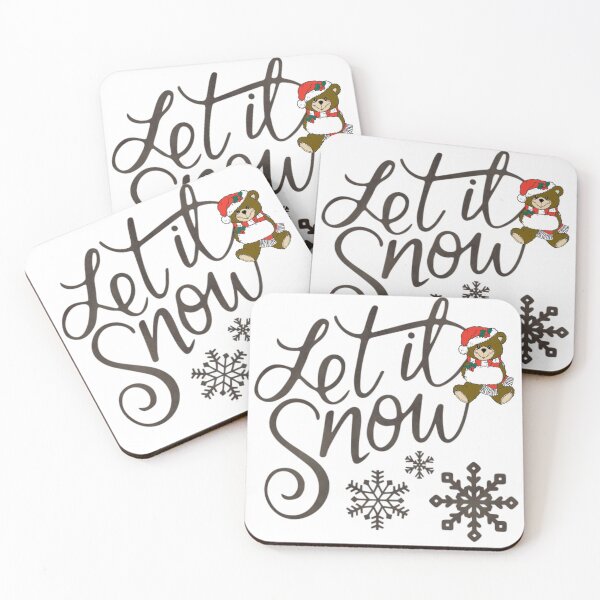 Item preview, Let it snow bear at christmas time kids room designed and sold by LGMmugsdesign.