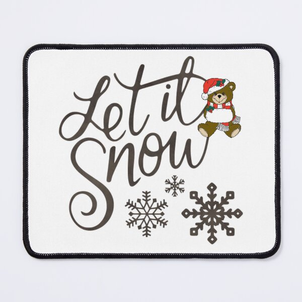 Item preview, Let it snow bear at christmas time kids room designed and sold by LGMmugsdesign.