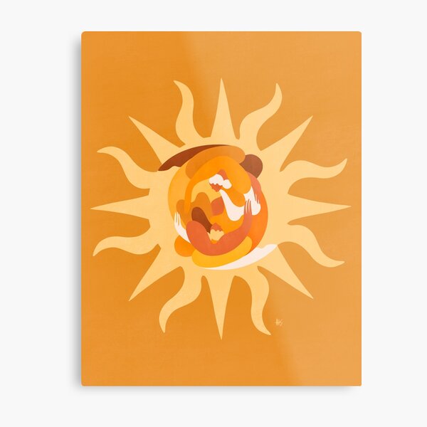 If you can’t see the sunshine, be the sunshine Metal Print