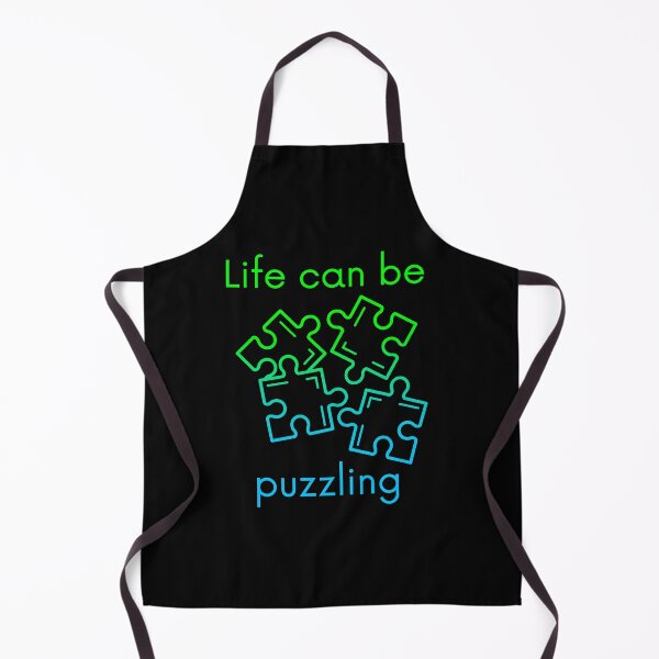 Item preview, Life can be puzzling, funny jigsaw-puzzle pun in an ombre effect designed and sold by Designbyfia.