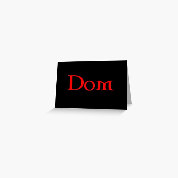 Dom Greeting Card