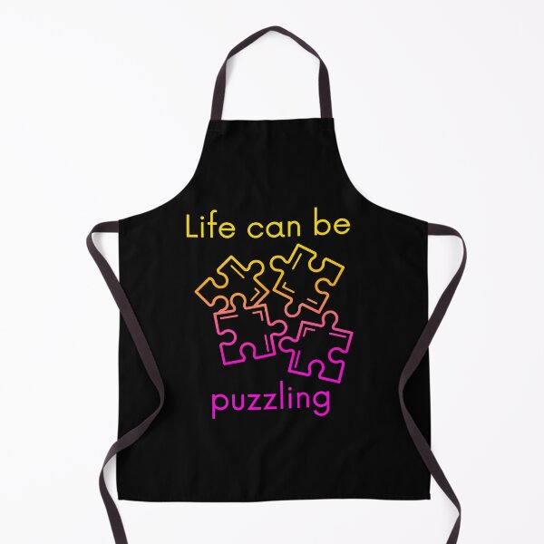 Item preview, Life can be puzzling, funny jigsaw-puzzle pun in an ombre effect designed and sold by Designbyfia.