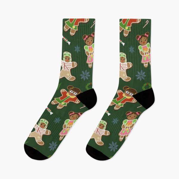 Item preview, Green Latino Christmas Ugly Sweater Gingerbread Boys and Girls Chavos y Chillonas designed and sold by Francielandia.